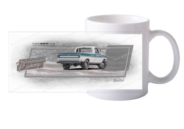 Keramiktasse mit Motiv von Pickup KTaPu2020-1